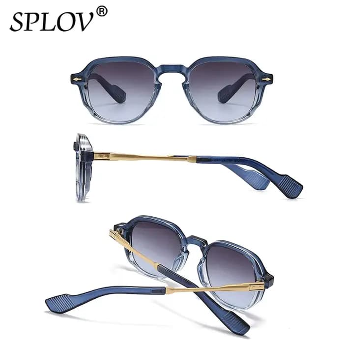 Nouvelles lunettes de soleil de luxe pour hommes femmes mode dégradé nuances marque concepteur Rivets conduite