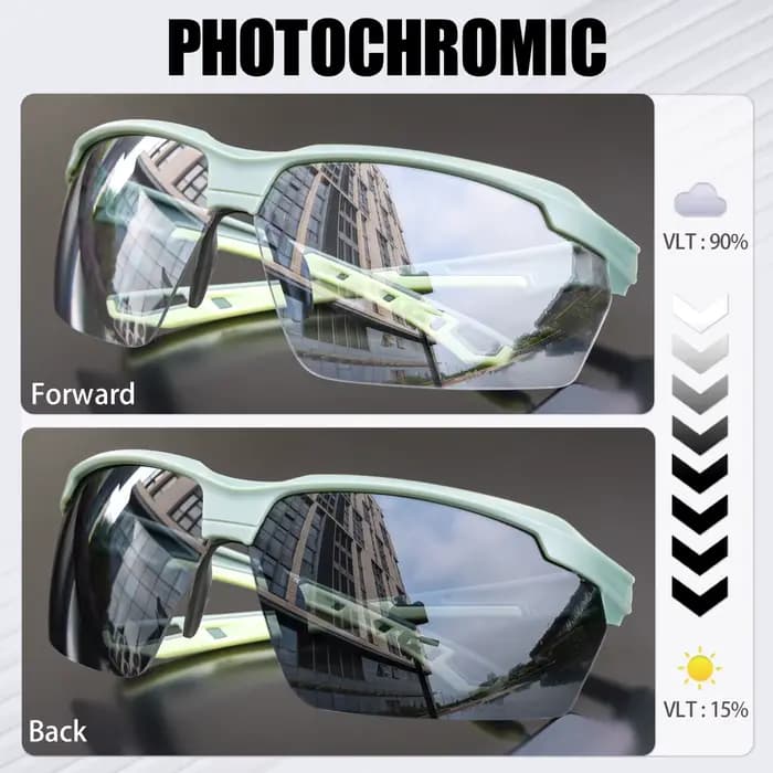 SCVCN lunettes de cyclisme photochromiques UV400 Sports de plein air