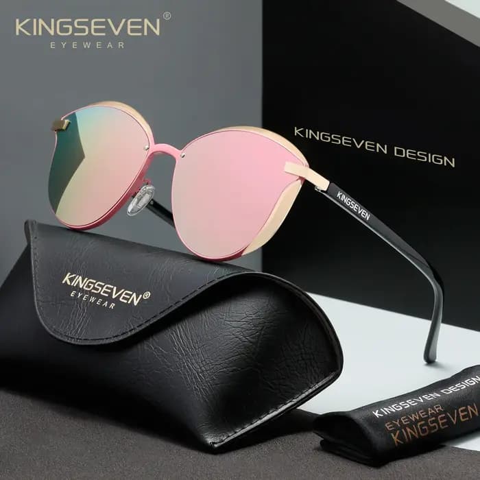 KINGSEVEN Nouveauté Lunettes de soleil œil de chat pour femme
