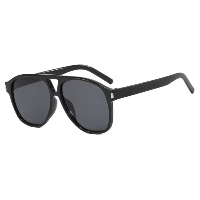 DOHOHDO Lunettes de soleil tendance surdimensionnées pour hommes et femmes, style pilote à double po