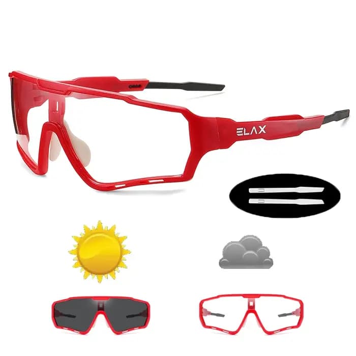 ELAX tout nouveau Style lunettes de soleil photochromiques sport hommes femmes vtt vélo