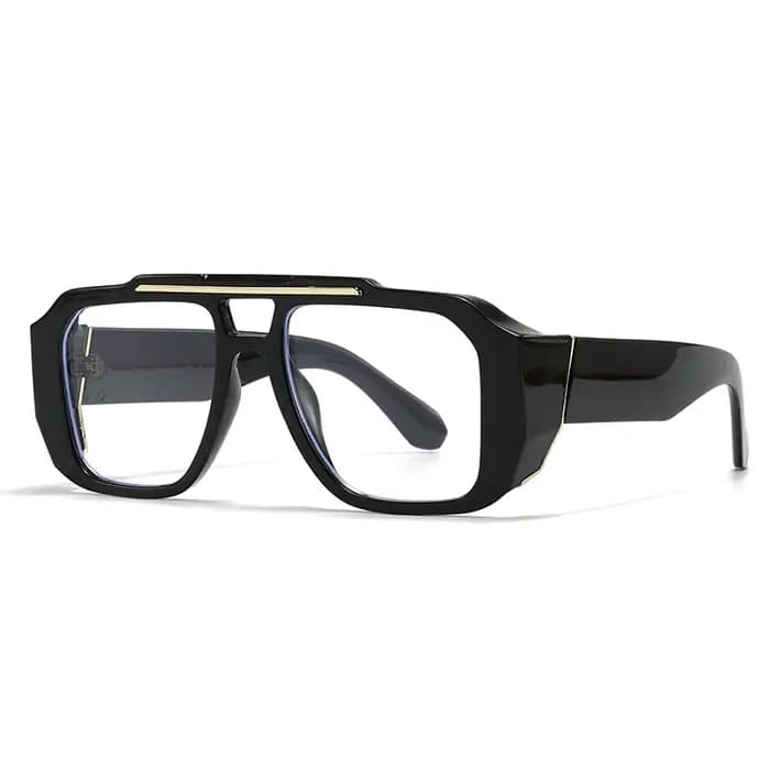 Lunettes de soleil décoratives de style aviateur rétro modernes pour hommes
