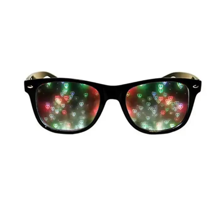 Lunettes de Diffraction effet prisme 3D pour femmes