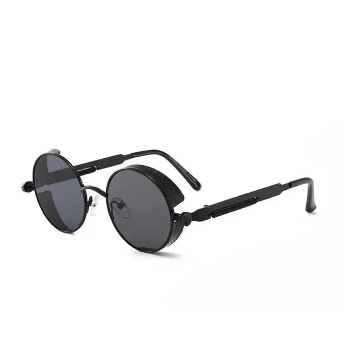 Steampunk lunettes de soleil pour hommes femmes cadre rond conduite Sports de plein air UV400