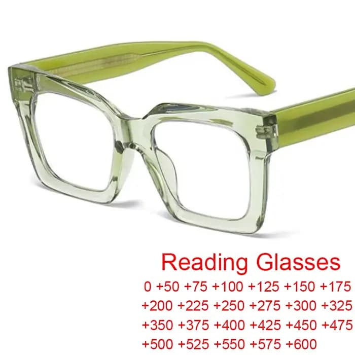 Lunettes de Lecture Élégantes Vertes et Claires pour Femme