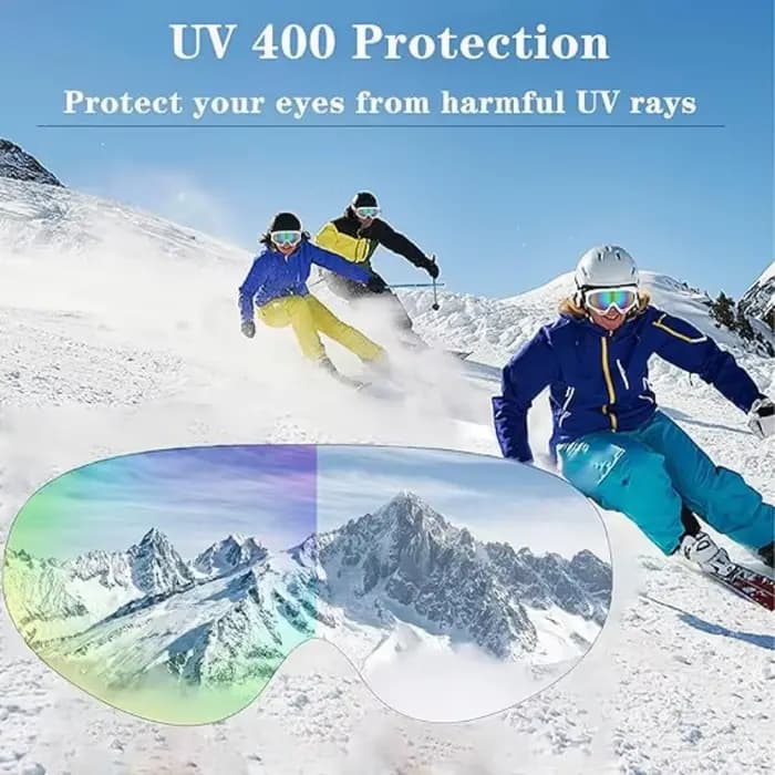 Lunettes de ski anti-buée pour hommes et femmes