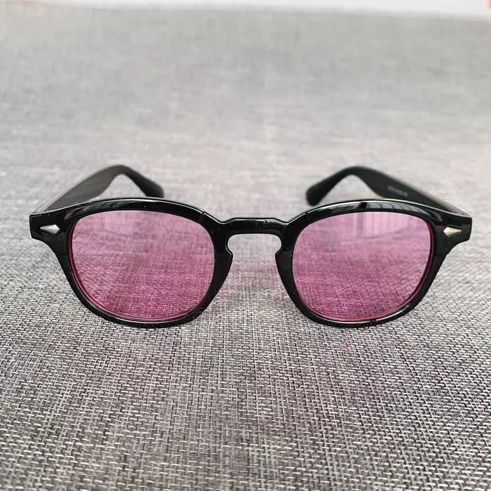 Mode Johnny Depp petit Style lunettes De soleil rondes hommes femmes clair teinté lentille marque Design fête spectacle