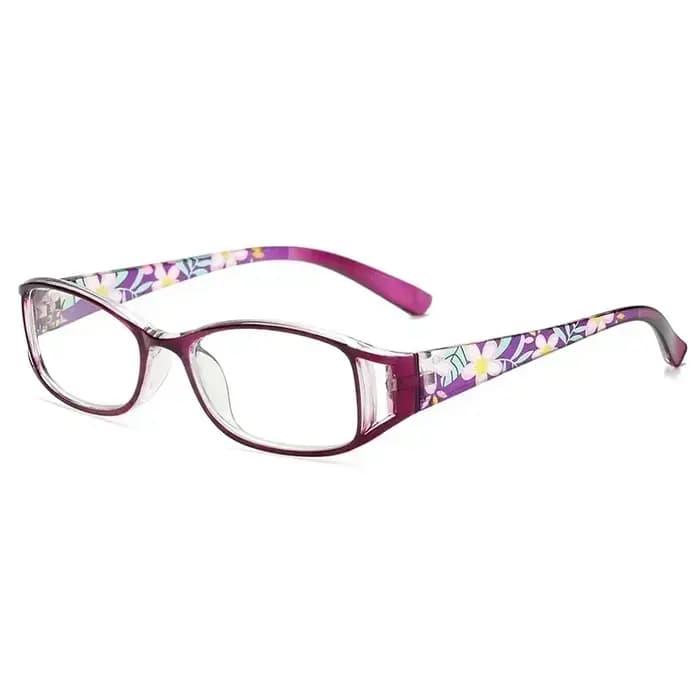 Lunettes de presbytie à monture florale colorée pour femmes