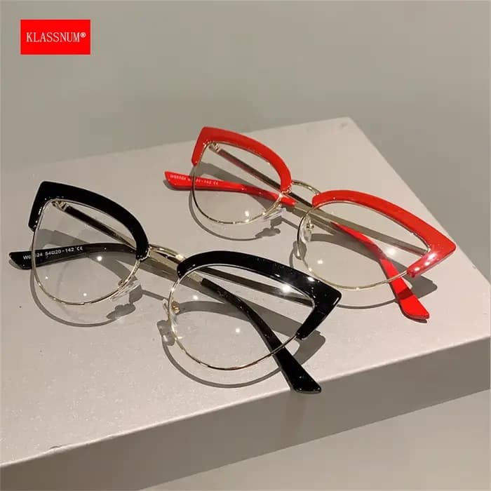 Lunettes rétro œil de chat pour femme