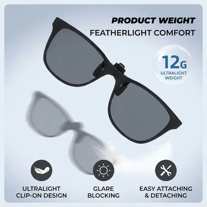 Lunettes de soleil à clipser pour hommes et femmes