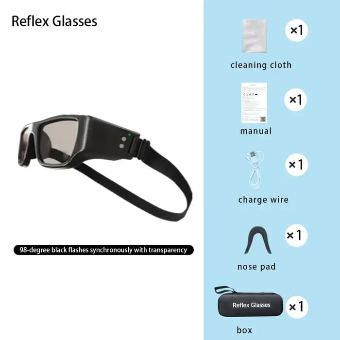 Lunettes réflexe Coordination oculaire Interférence visuelle entraînement tête haute Football basket-ball technologie