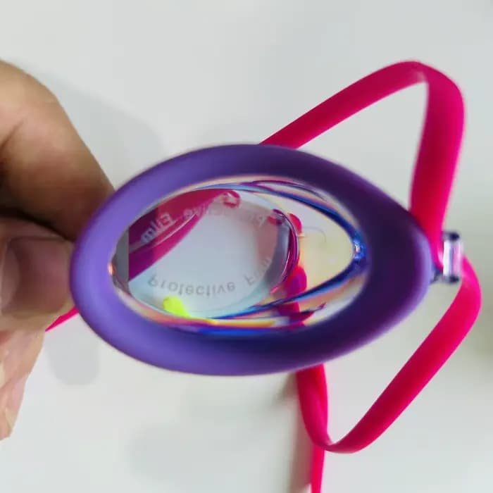 Lunettes de natation miroir électroplaquées anti-buée UV400 étanches avec pont nasal de rechange en silicone souple