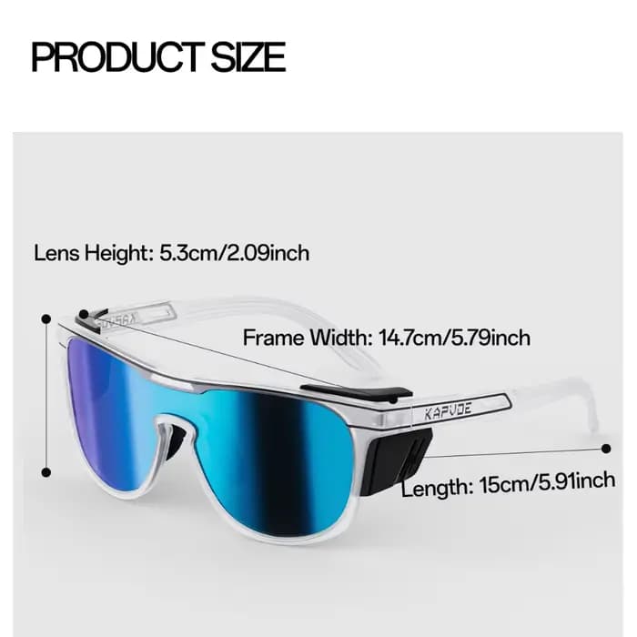 Nouvelles lunettes de soleil Kapvoe pour hommes, lunettes de cyclisme photochromiques, lunettes de r