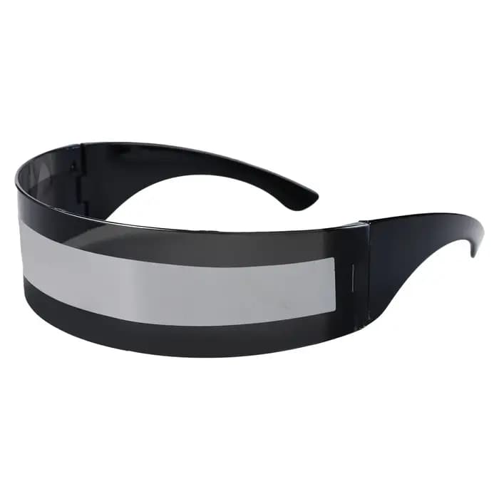 Futuriste étroit Cyclope visière lunettes de soleil Laser