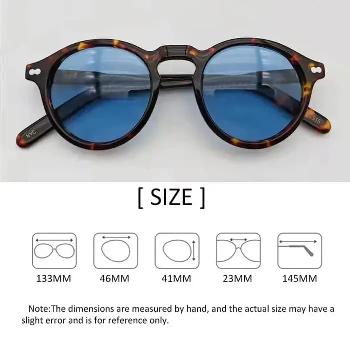 Lunettes de soleil polarisées hommes rétro lunettes de soleil rondes femmes Johnny Depp Miltzen marq