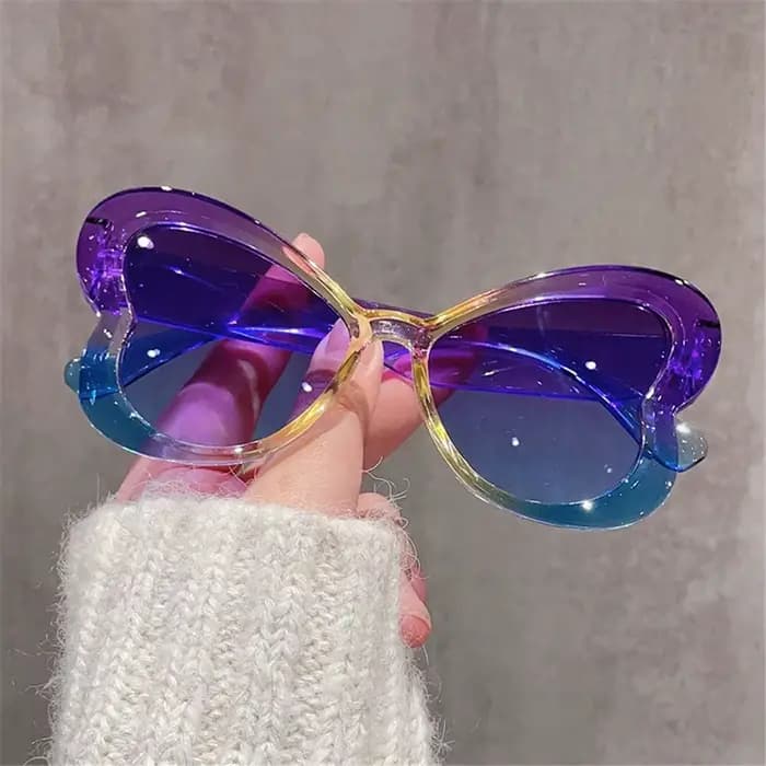 Lunettes de soleil papillon nickel é pour dames