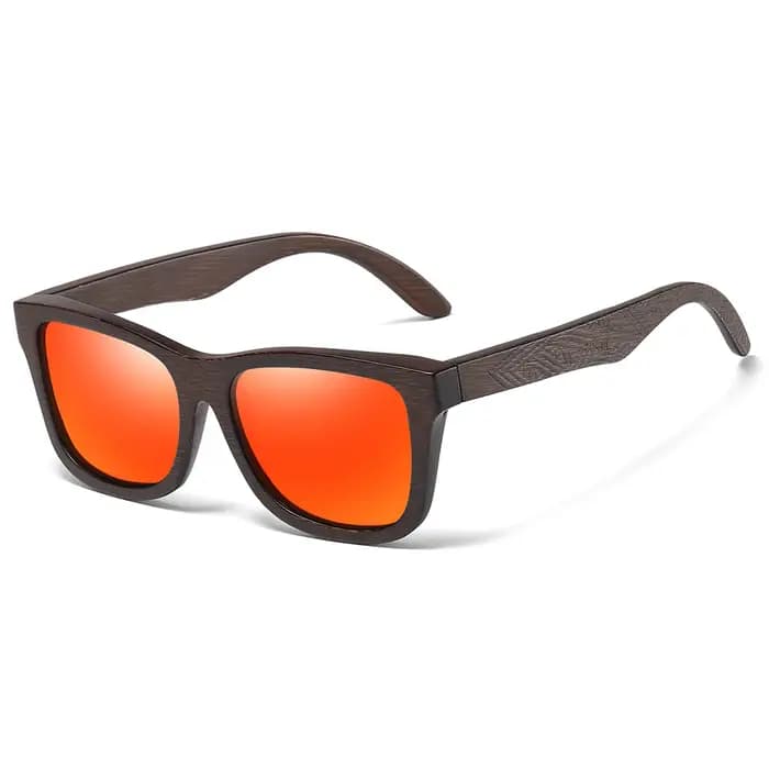 GM lunettes de soleil en bois de bambou naturel