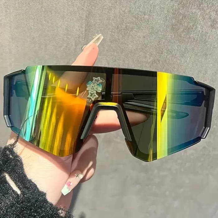 Nouvelles lunettes de sport pour hommes à monture large