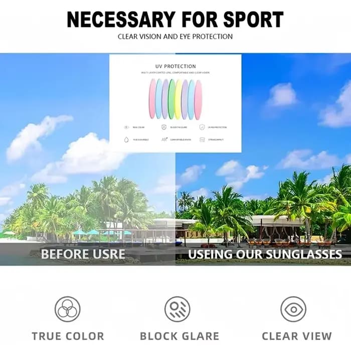 FLYING WAVES Lunettes de soleil de cyclisme Pickleball