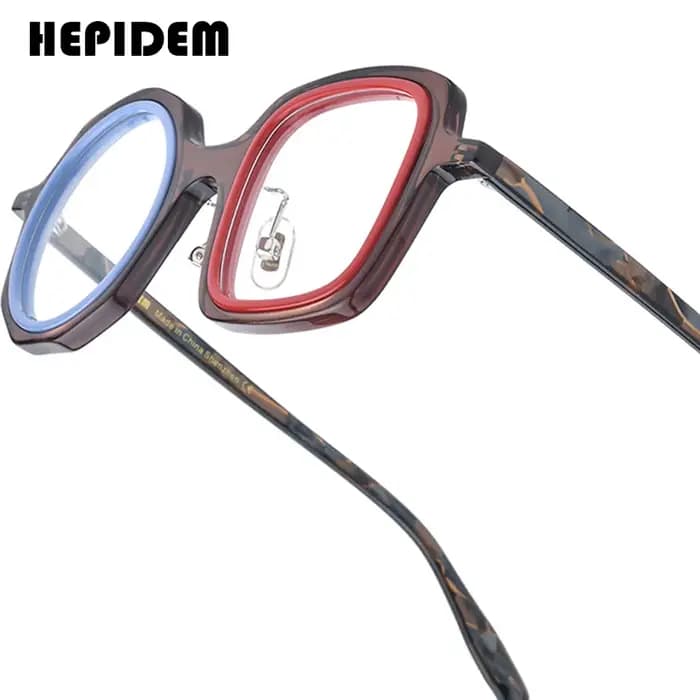 Lunettes rondes en acétate pour hommes et femmes