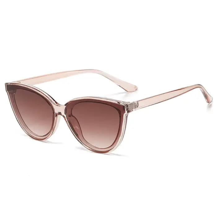 Grand Cadre Cat Eye lunettes de Soleil Femmes Nouveau Rétro Style Minimaliste Gradient