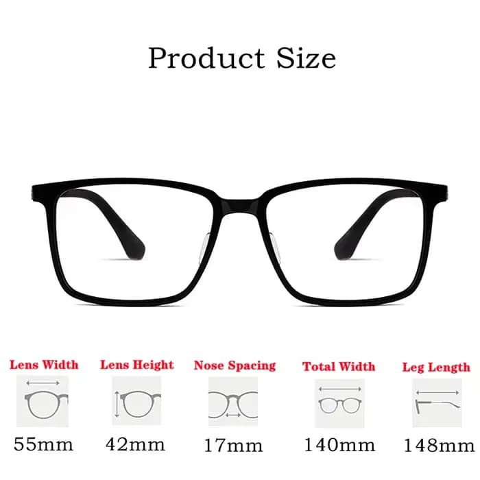YIMARUILI Ultra-léger affaires pur titane carré lunettes cadre acétate rétro optique Prescription lu