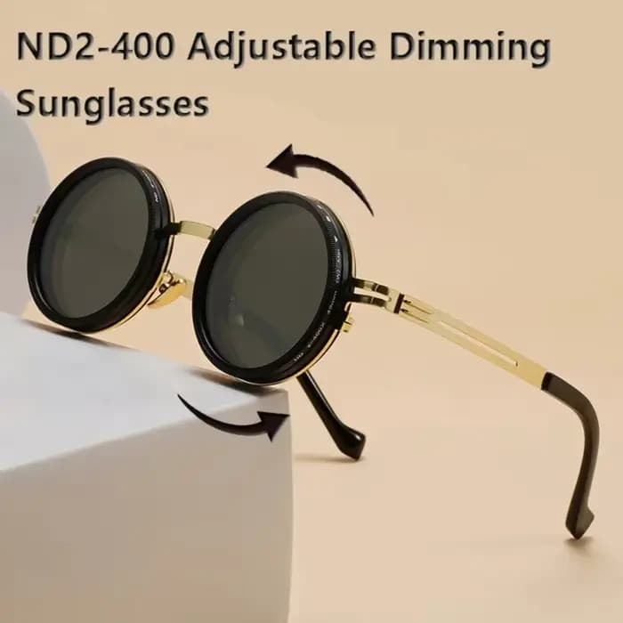 Lunettes de soleil ajustables ND2-400 à gradation 9 niveaux avec filtre ND, protection UV400, étui inclus, pour la pêche et la conduite