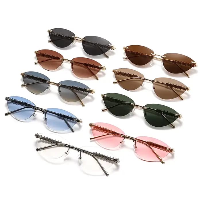 Lunettes de protection sans bords œil de chat Rivet