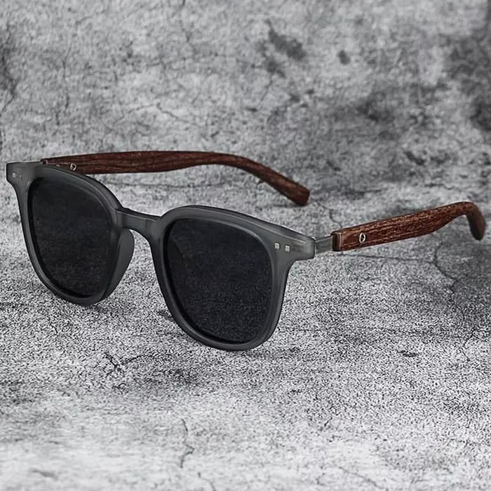 ChimRetro-Lunettes de soleil Mars en bois pour hommes et femmes, lunettes de soleil à monture carrée
