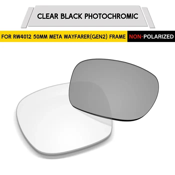 Lentilles de remplacement polarisées Performance pour lunettes Meta Wayfarer (Gen2) RW4012 (Gen1) RW4006 50mm AI - Prote