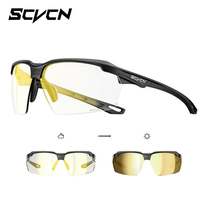 SCVCN lunettes de cyclisme photochromiques UV400 Sports de plein air
