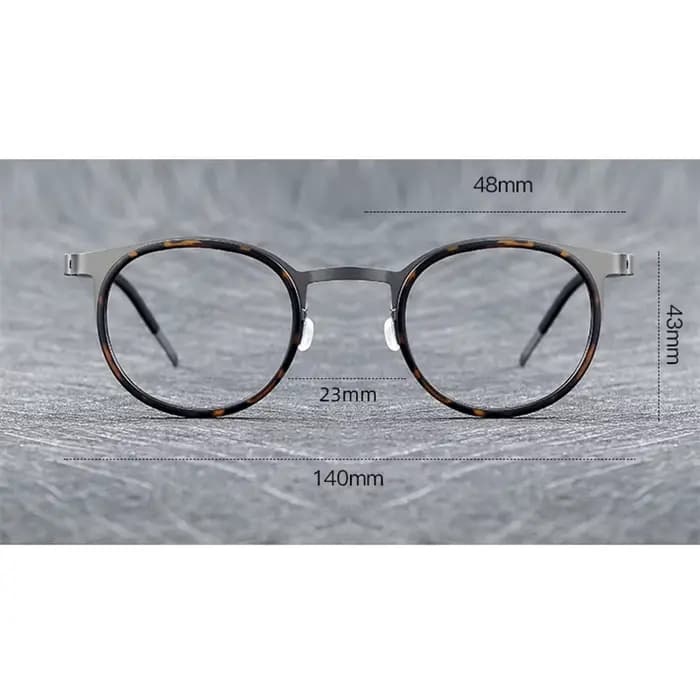 Danemark Designer Reproduction véritable pur titane lunettes cadre marque de luxe sans vis Design hommes