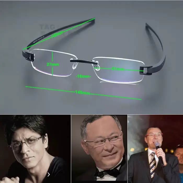 TAG Hezekiah montures de lunettes sans cadre hommes lunettes carrées lunettes de Prescription optiqu