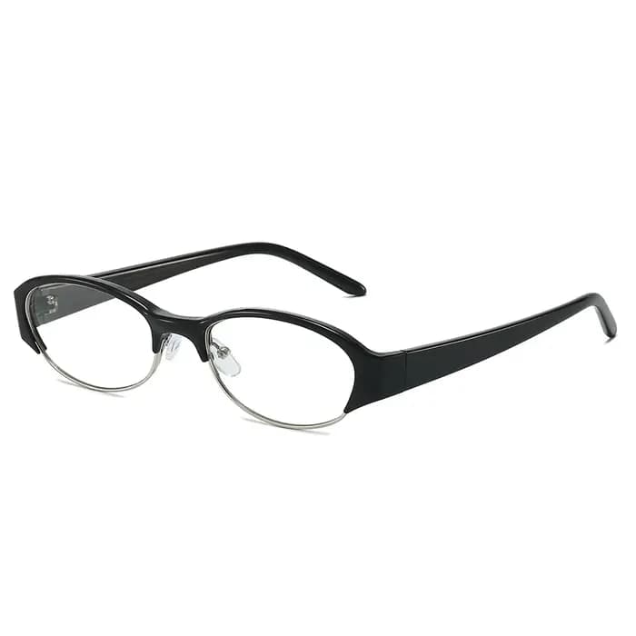 Nouvelles Lunettes Tendance 2026 Ovales Uniques Monture Myopie Rétro Verres Plats Unisexe Mode Anti-Lumière Bleue