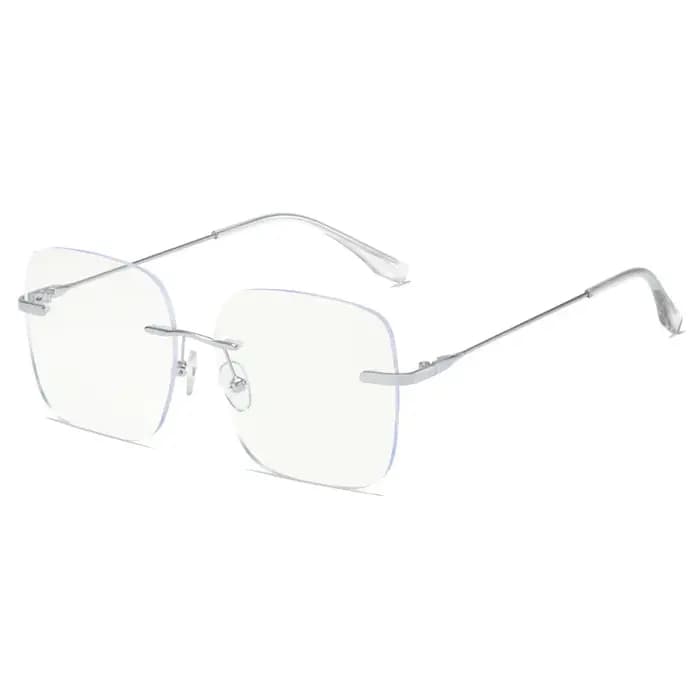 UVLAIK Anti-lumière bleue carré ordinateur myopie lunettes sans monture rétro Prescription