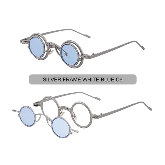 Lunettes de soleil rondes magnétiques mimiyou pour hommes et femmes