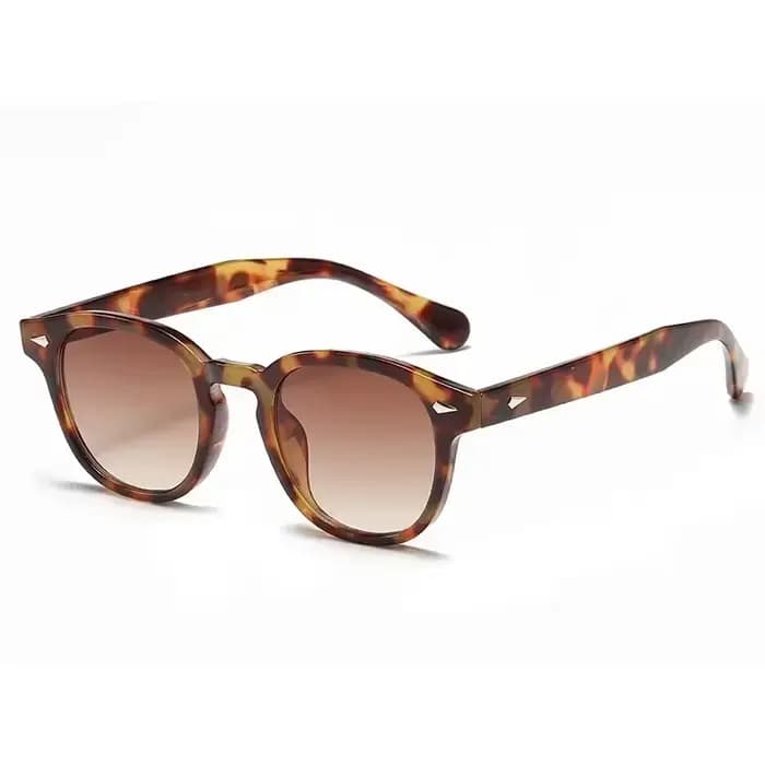 Lunettes de soleil rondes rétro de qualité JNPCXI, nouvelle collection, pour femmes, avec rivets déc