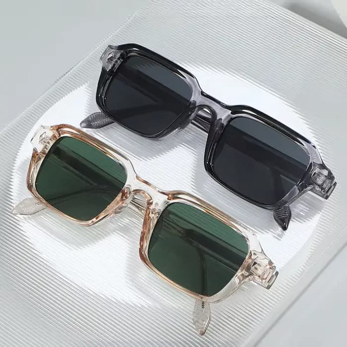 Lunettes de soleil carrées de qualité pour femmes et hommes