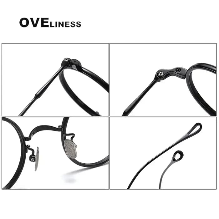 Monture de lunettes en titane pur pour hommes et femmes