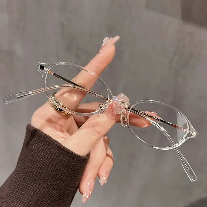 OKH femmes ovale petit cadre mince lunettes ordinateur Anti lumière bleue