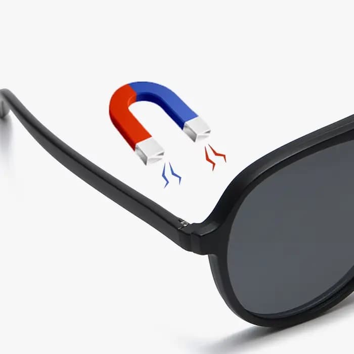 VCKA 6 In1 pilote lunettes de soleil polarisées myopie 2025 nouvelle pince magnétique hommes femmes