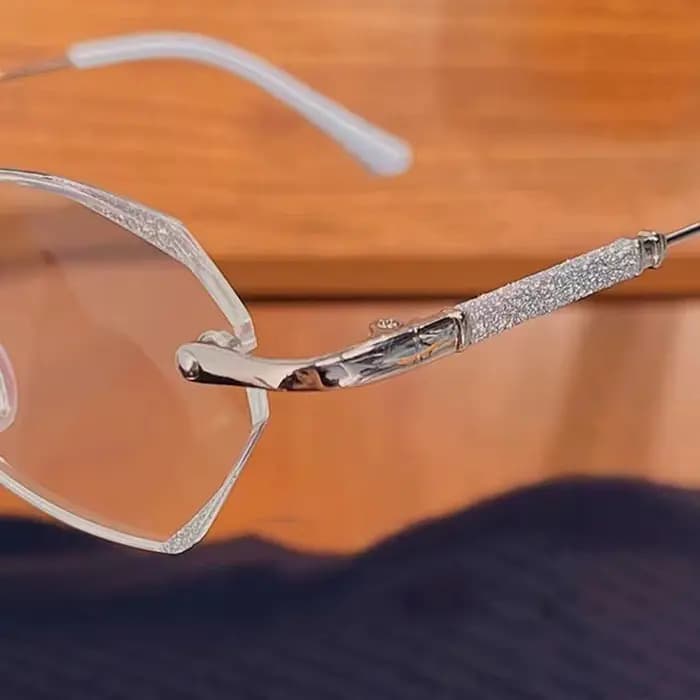 Lunettes de lecture haut de gamme découpées en diamant pour personnes d'âge moyen et âgées