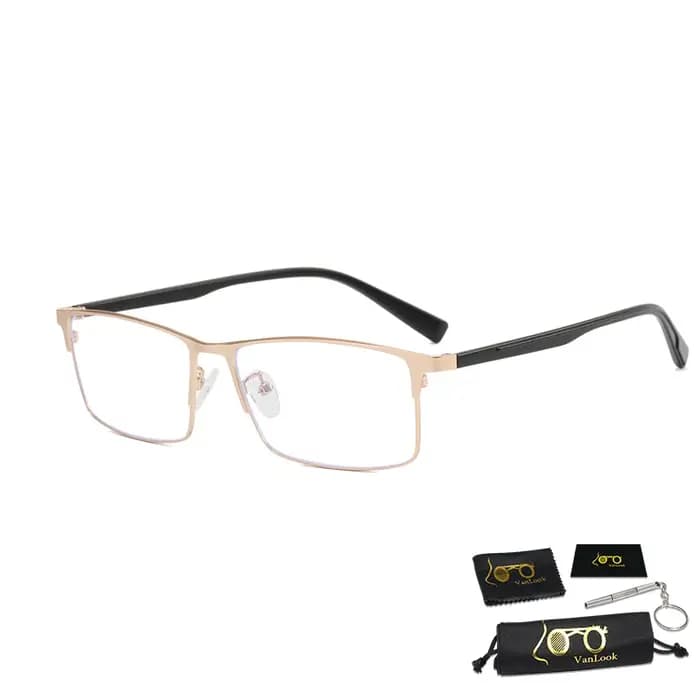 Grand cadre de lunettes en titane Anti rayons bleus