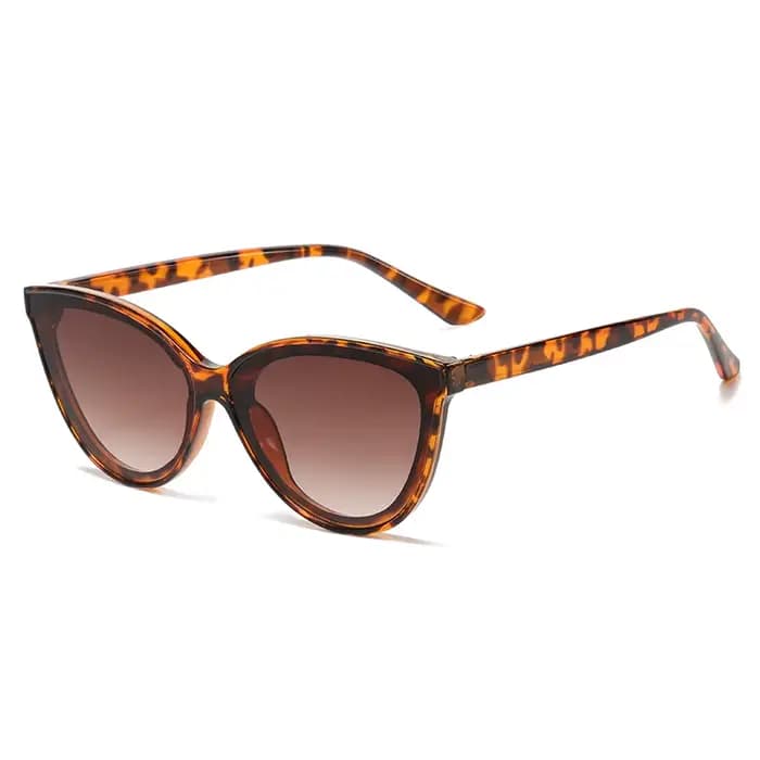 Grand Cadre Cat Eye lunettes de Soleil Femmes Nouveau Rétro Style Minimaliste Gradient
