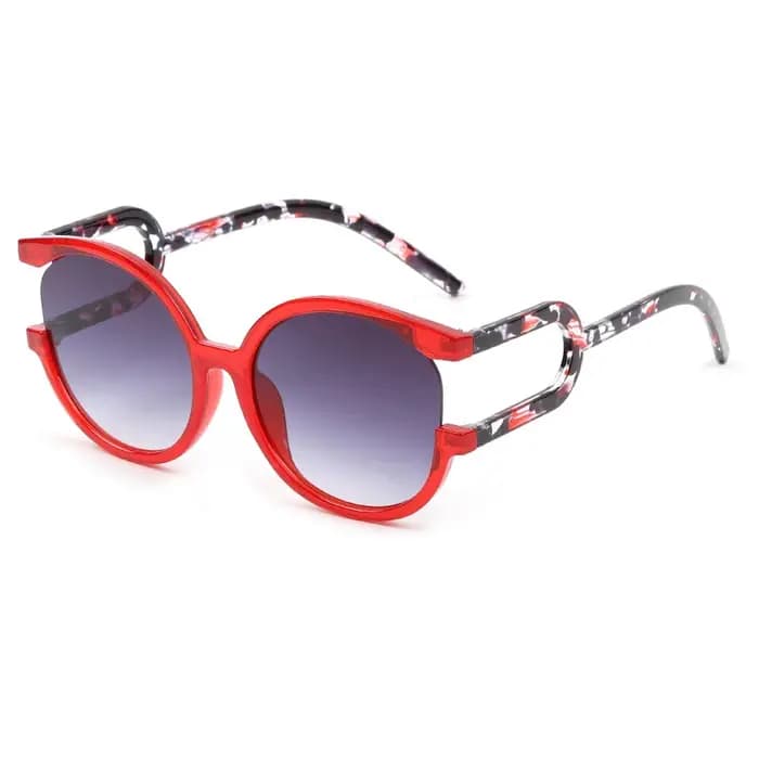 Lunettes de soleil rondes rétro UV400