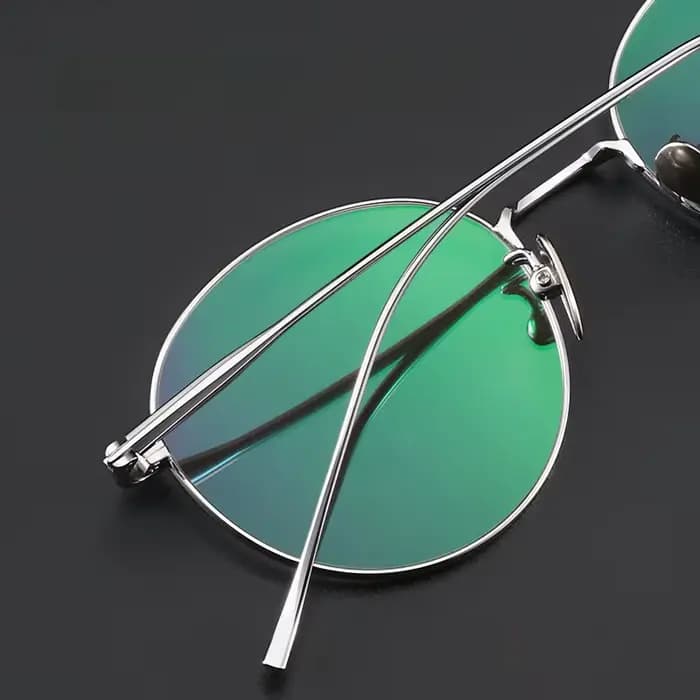YIMARUILI mode Ultra-léger Flexible titane lunettes rétro rond optique Prescription hommes et femmes
