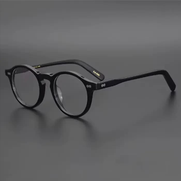 Aimee-Monture de lunettes rondes en acétate faites à la main pour hommes et femmes, montures de lune