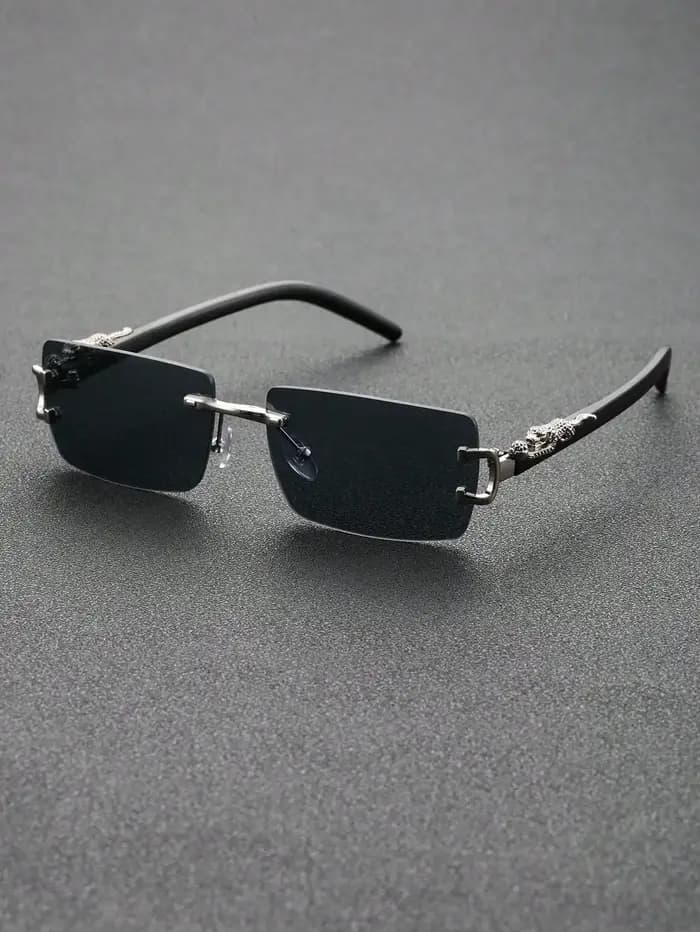 Lunettes de soleil unisexes classiques à monture carrée