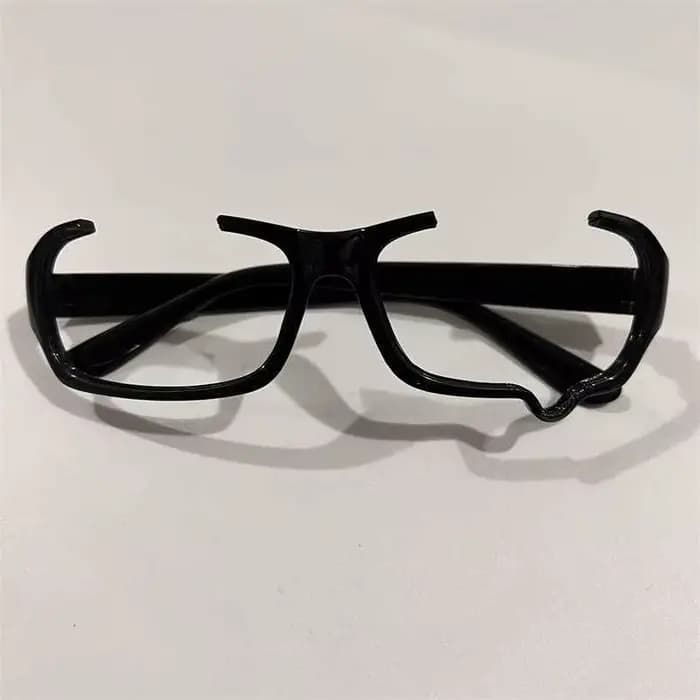 Lunettes demi-monture à la mode avec larmes, lunettes de sous-culture de Style mignon et animé sans