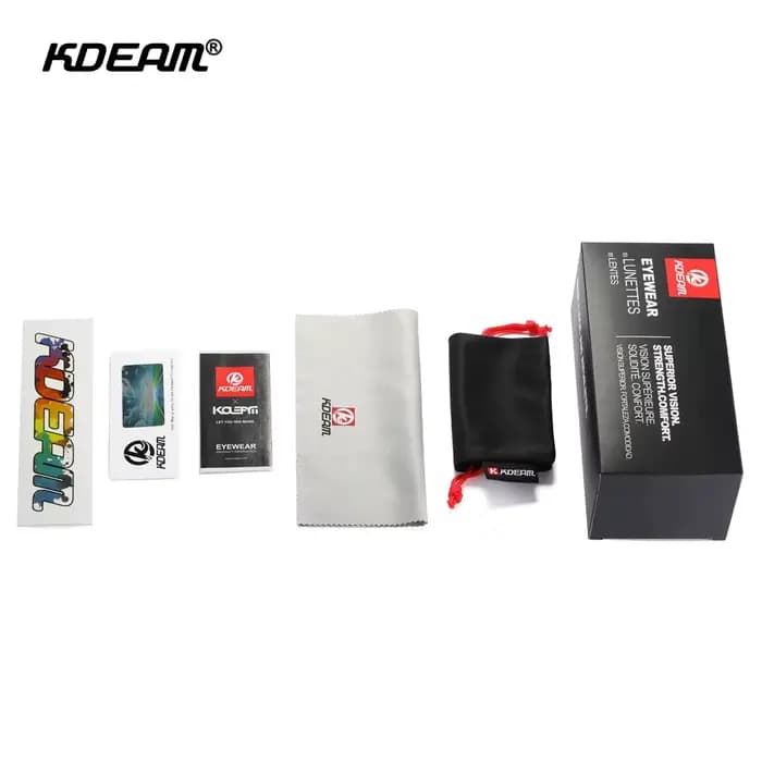 KDEAM-Lunettes de soleil polarisées pour homme, ultra légères, sport, matériau résistant TR90, grand